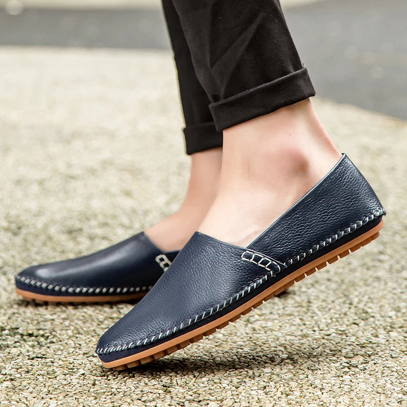 Raquel | Mocassins em pele leve