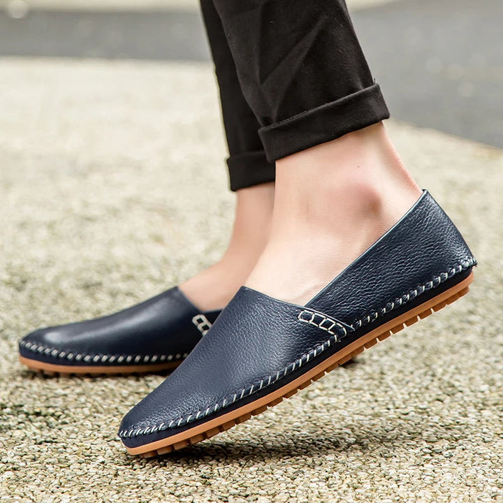 Raquel | Mocassins em pele leve