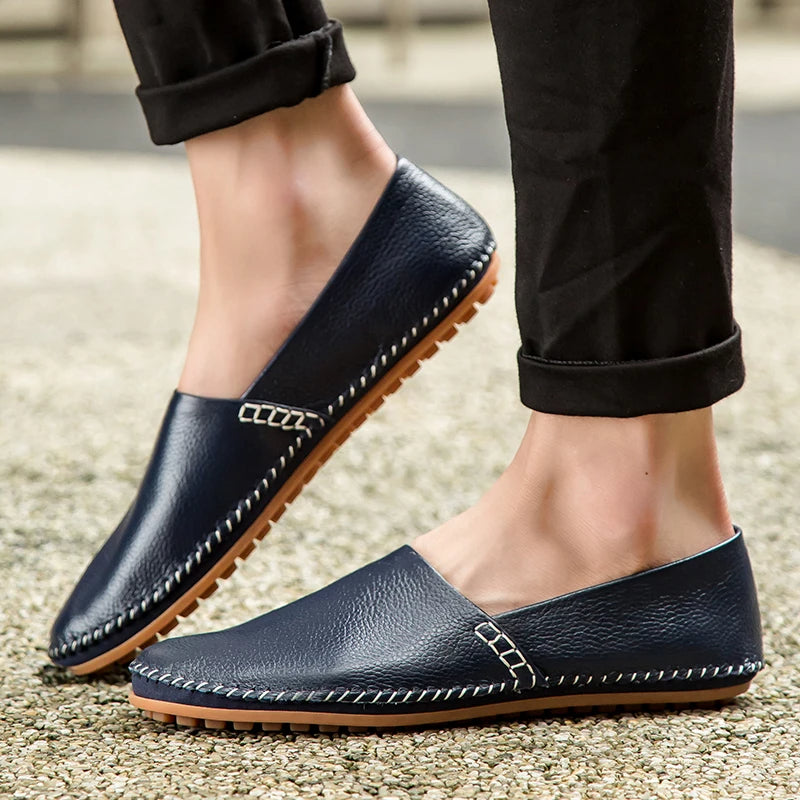 Raquel | Mocassins em pele leve