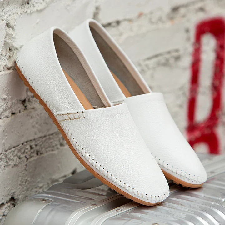 Raquel | Mocassins em pele leve
