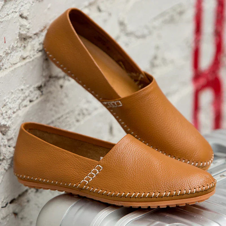 Raquel | Mocassins em pele leve