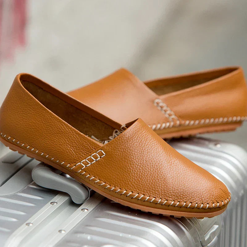 Raquel | Mocassins em pele leve