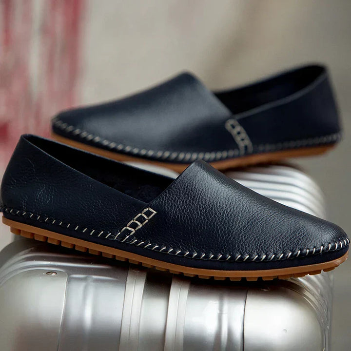 Raquel | Mocassins em pele leve