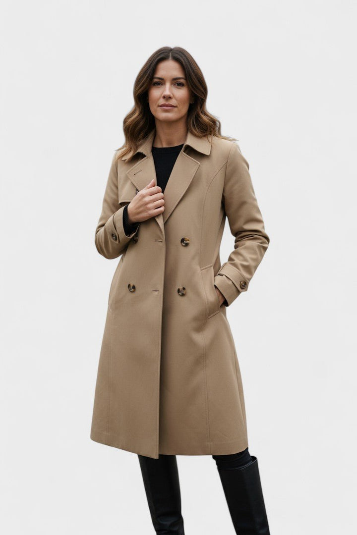 Deolinda | Elegante trench coat dal design clássico