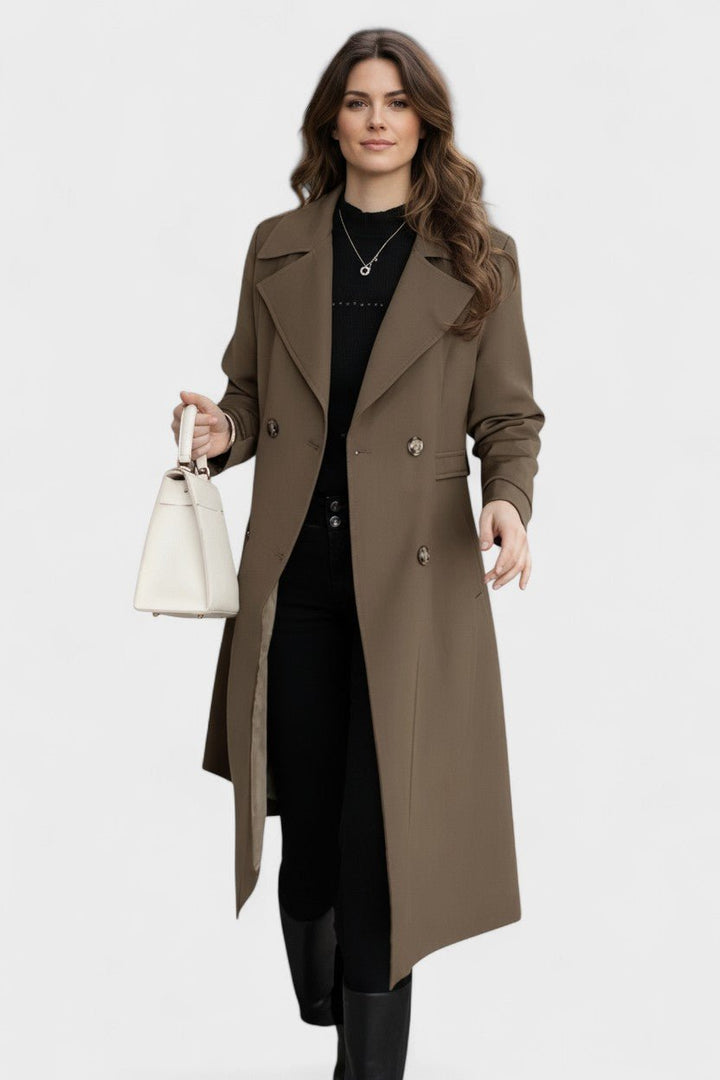 Deolinda | Elegante trench coat dal design clássico