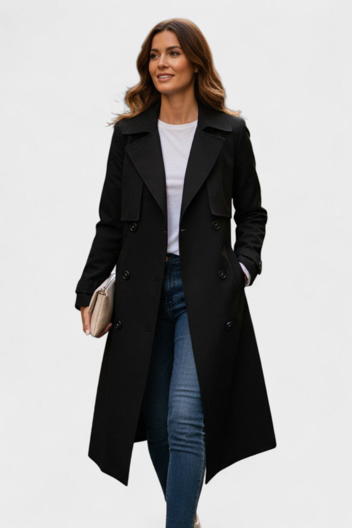 Deolinda | Elegante trench coat dal design clássico