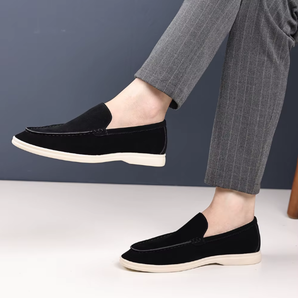 Adelino | Mocassins em camurça de luxo