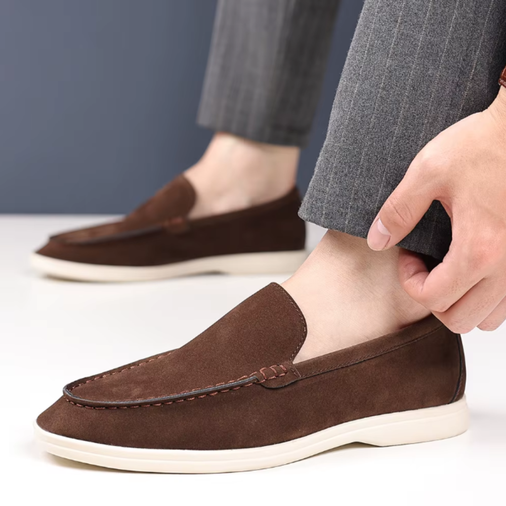 Adelino | Mocassins em camurça de luxo