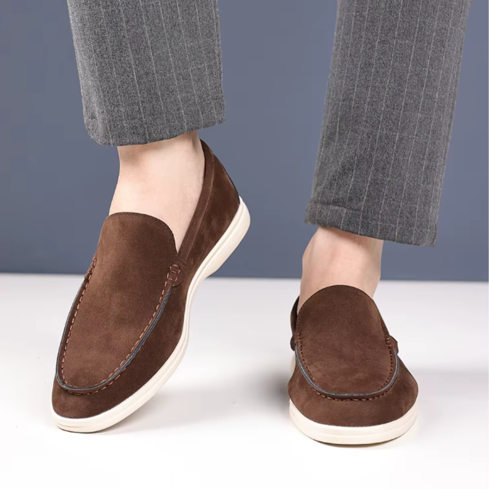 Adelino | Mocassins em camurça de luxo