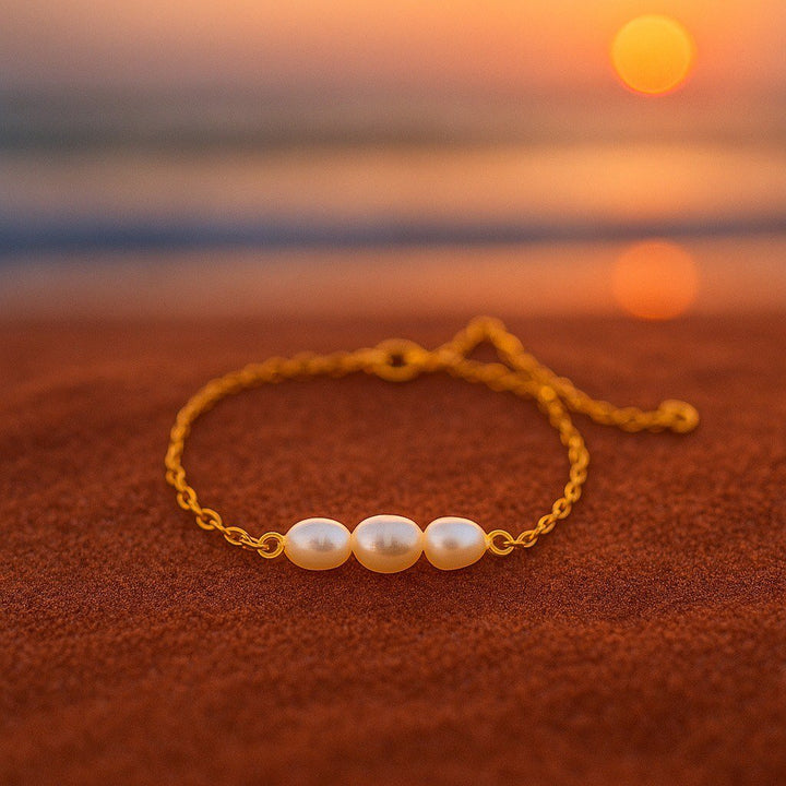 Emília | Pulseira de pérolas