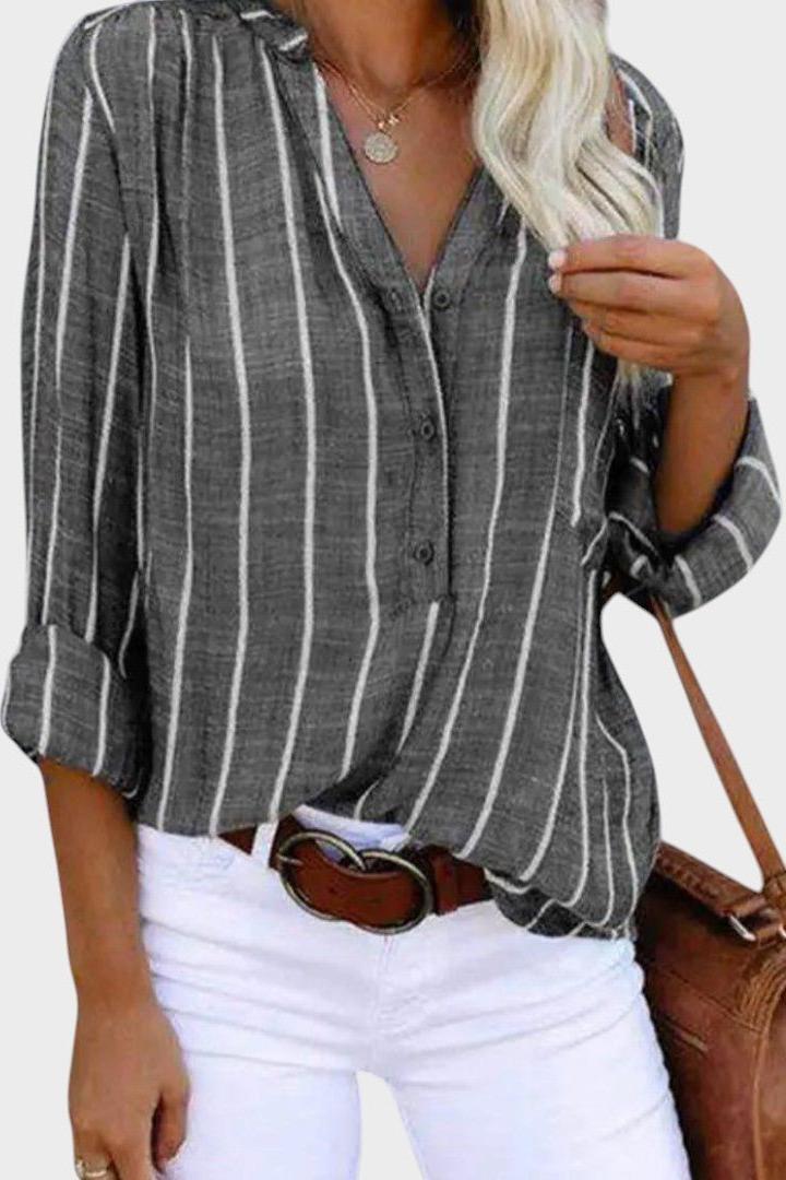 Inês | Blusa às riscas