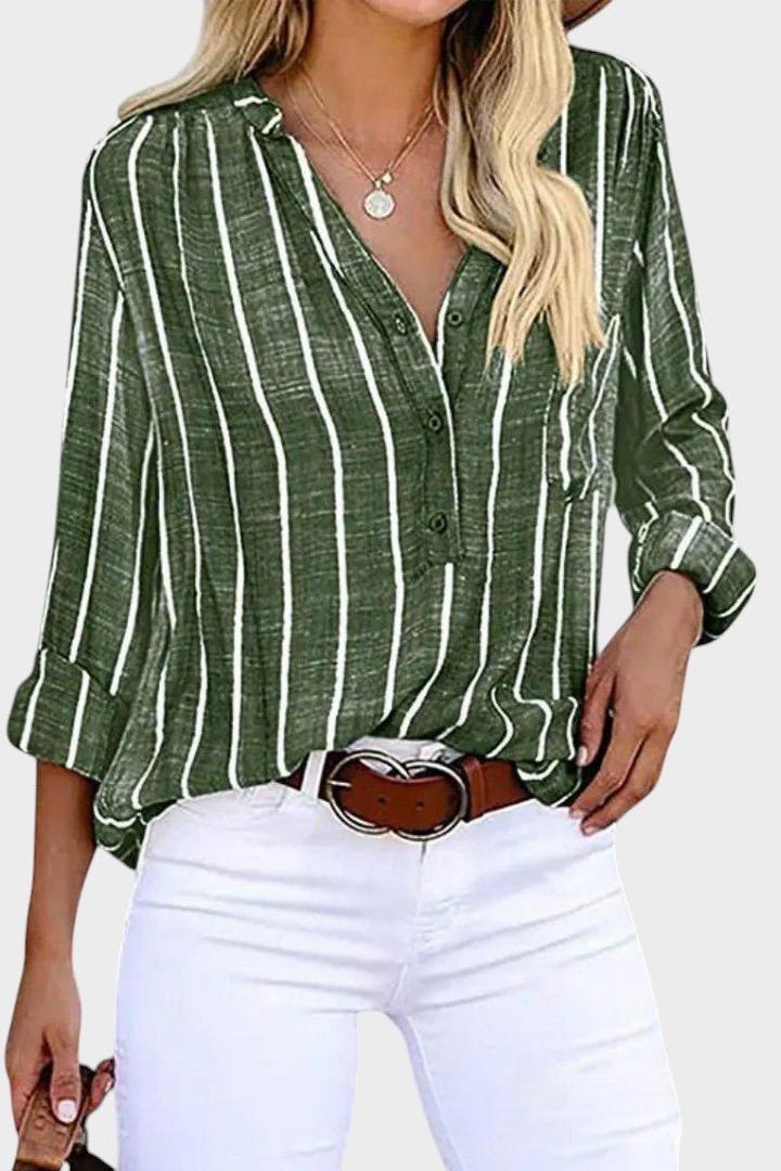 Inês | Blusa às riscas
