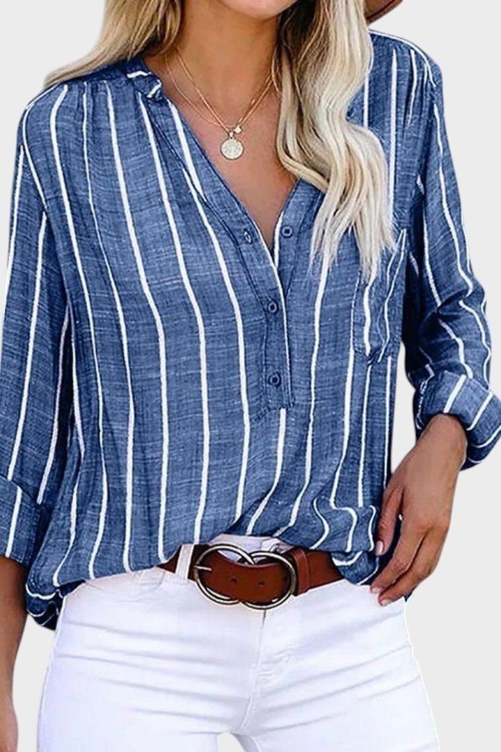 Inês | Blusa às riscas