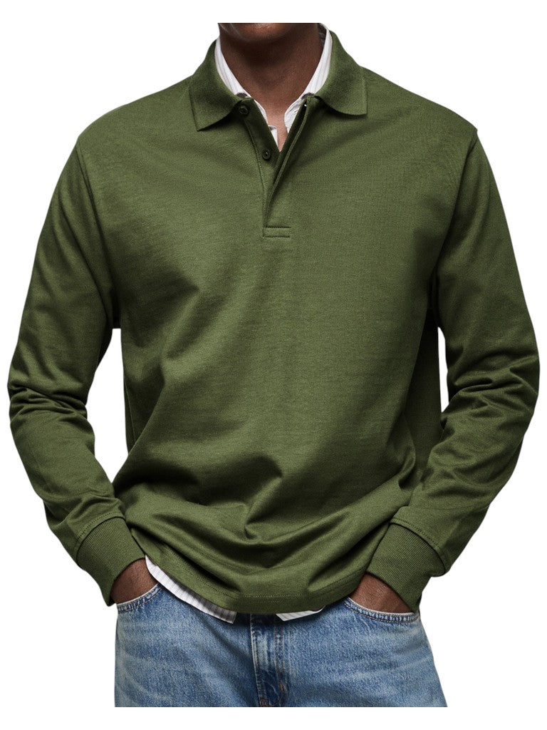 Francisco | Polo de manga comprida de luxo