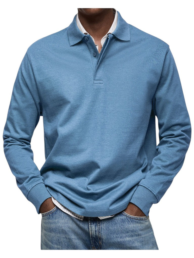Francisco | Polo de manga comprida de luxo