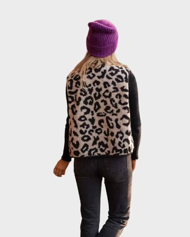 Aida | Colete a stampa animal print leopardo