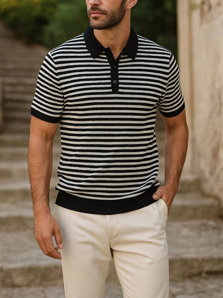 Tomás | Polo clássica às riscas