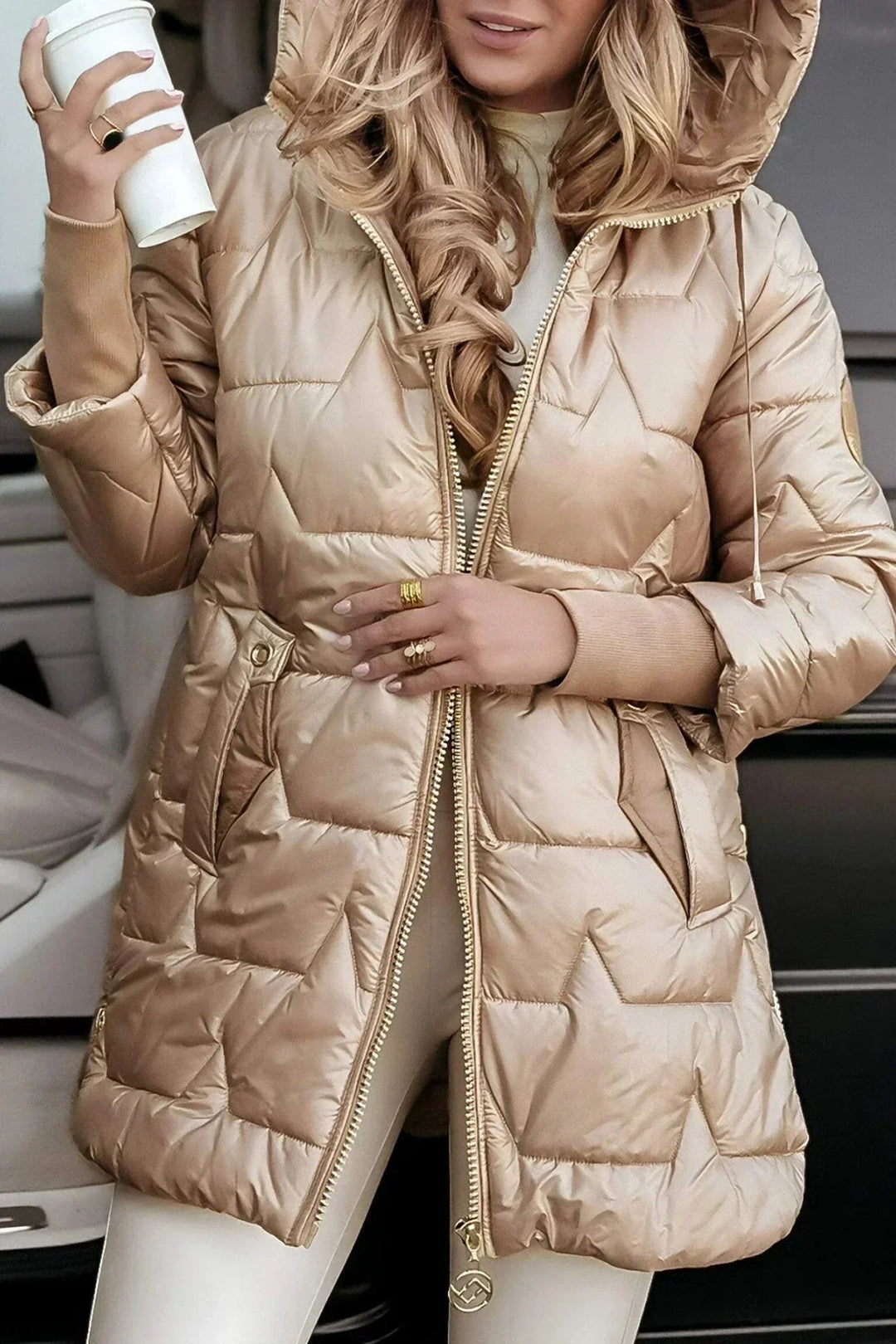 Clara | Elegante casaco autunnale com capuz