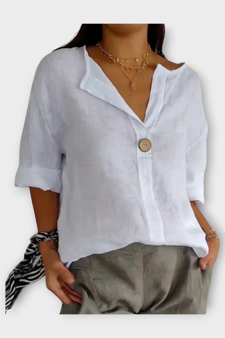 Tânia | Camisa com decote em V