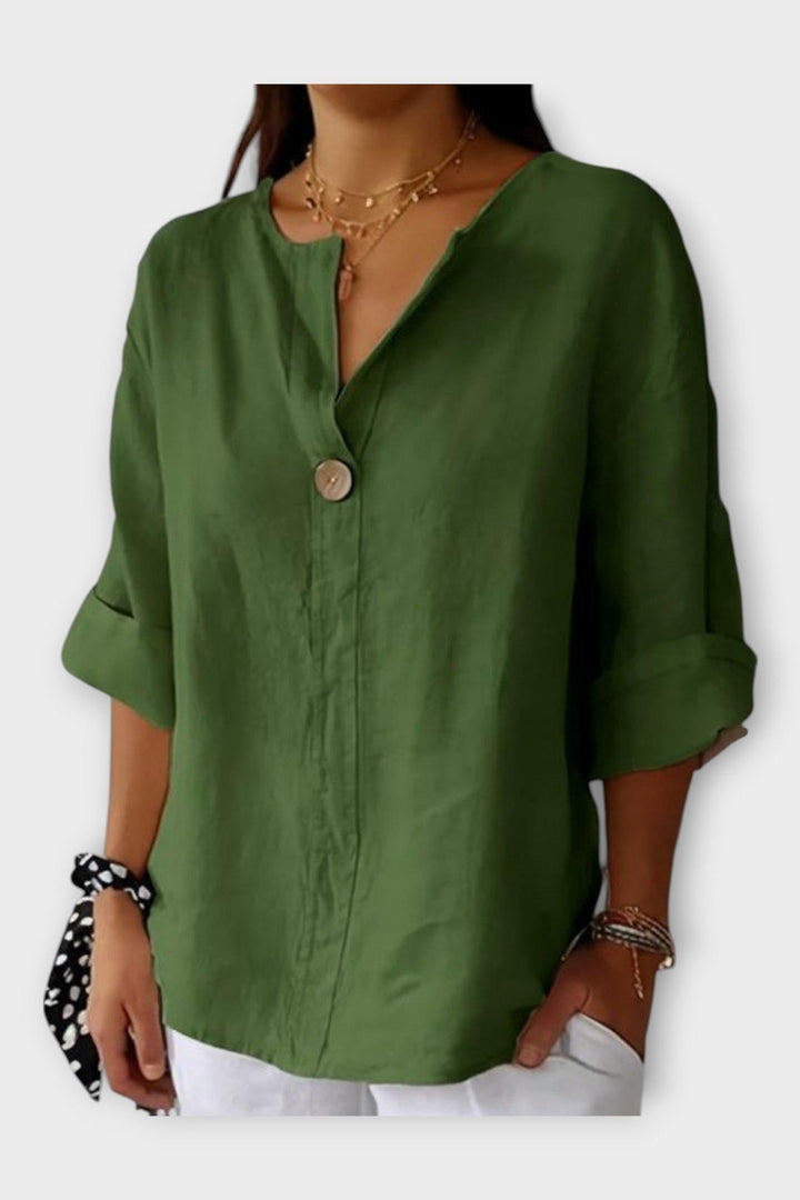 Tânia | Camisa com decote em V