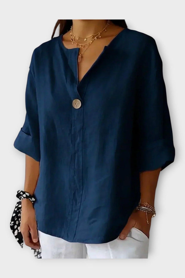 Tânia | Camisa com decote em V