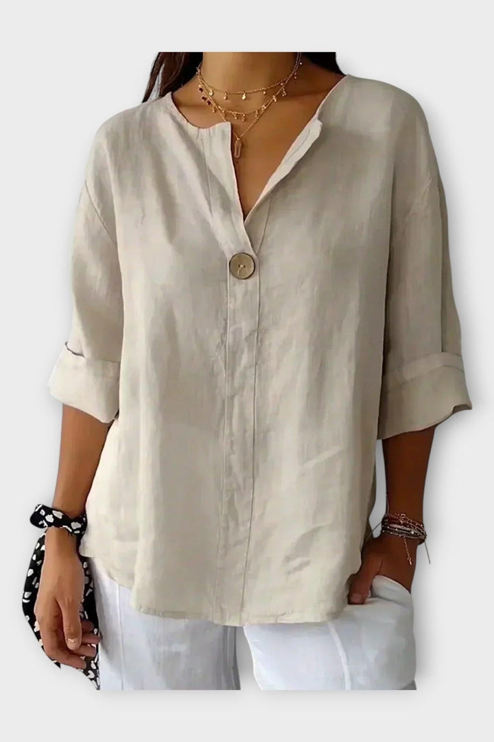 Tânia | Camisa com decote em V