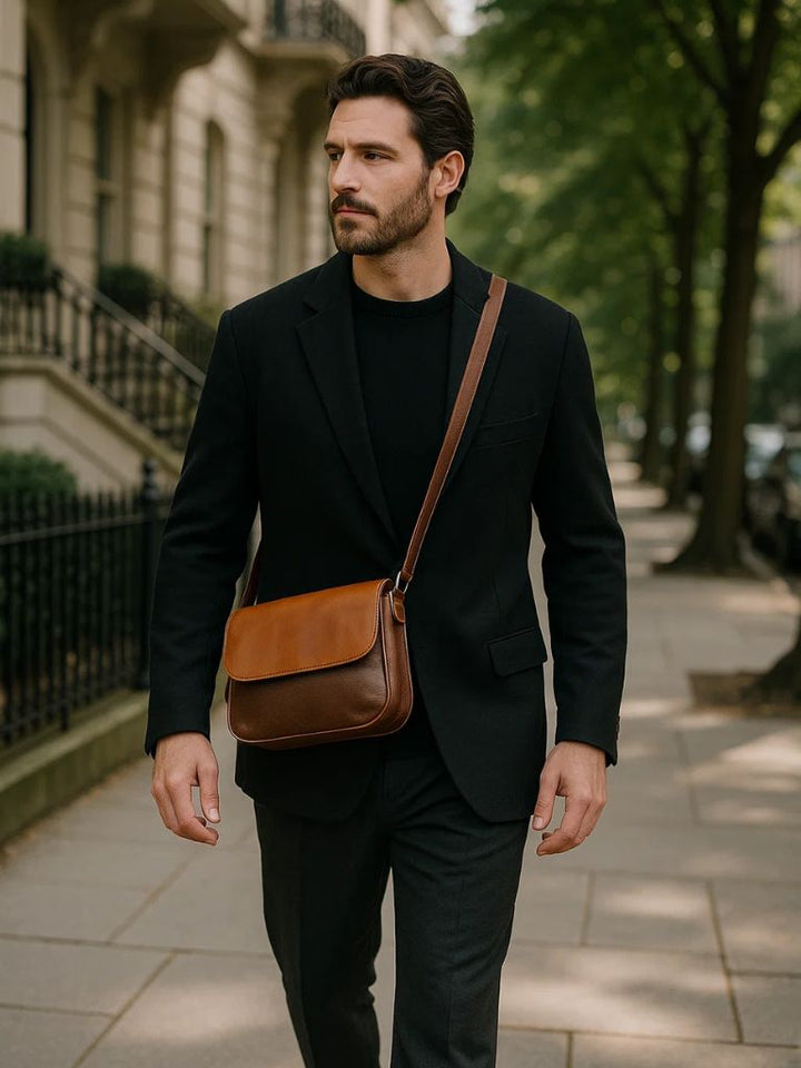 Fausto | Mala de ombro em pele milano
