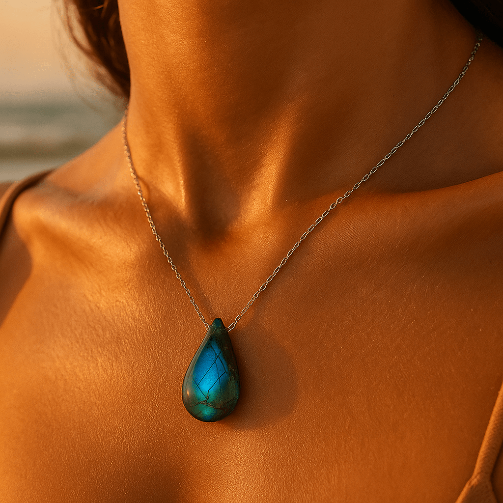 Ana | Colar em labradorite