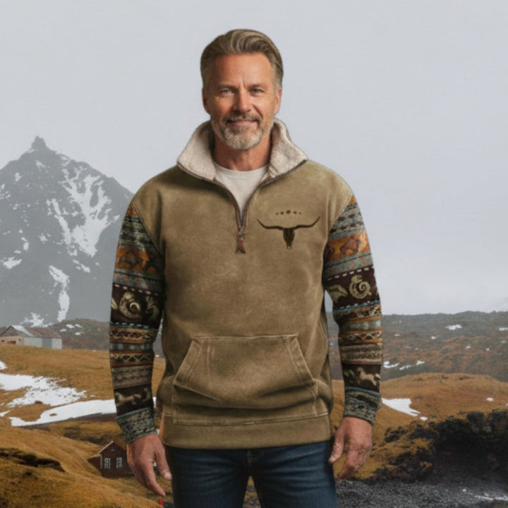 Jorge | Camisola de inverno elegante com meia fecho