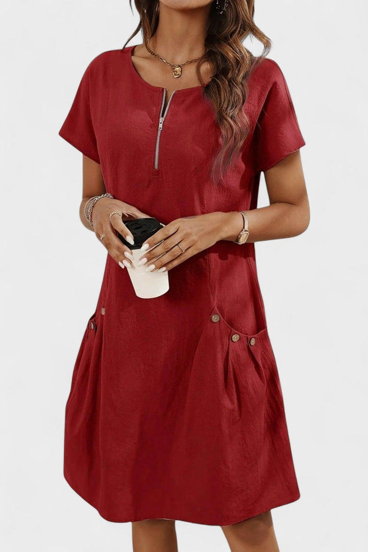 Sara | Vestido mini com fecho