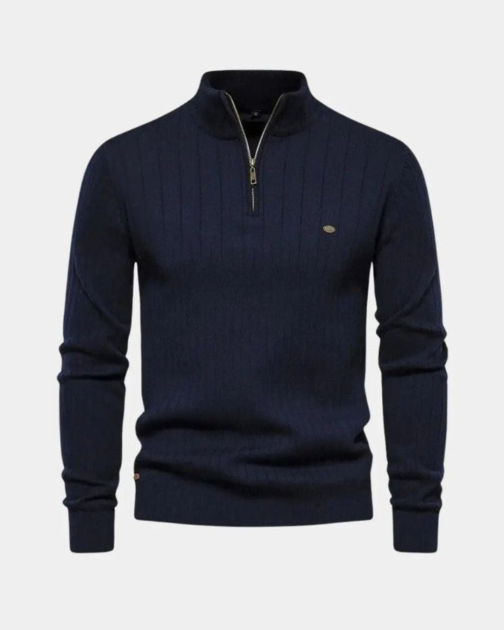 Marco | Camisola em algodão com meio fecho