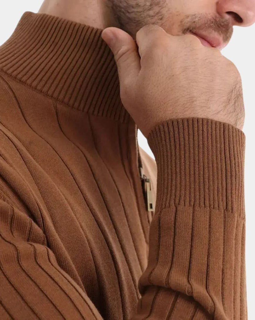 Marco | Camisola em algodão com meio fecho