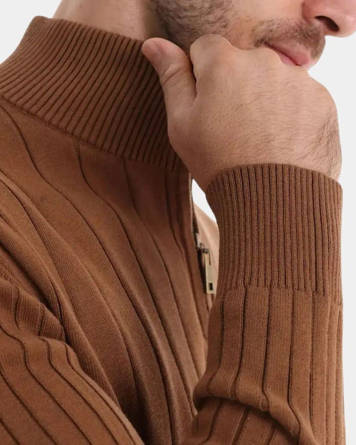 Marco | Camisola em algodão com meio fecho