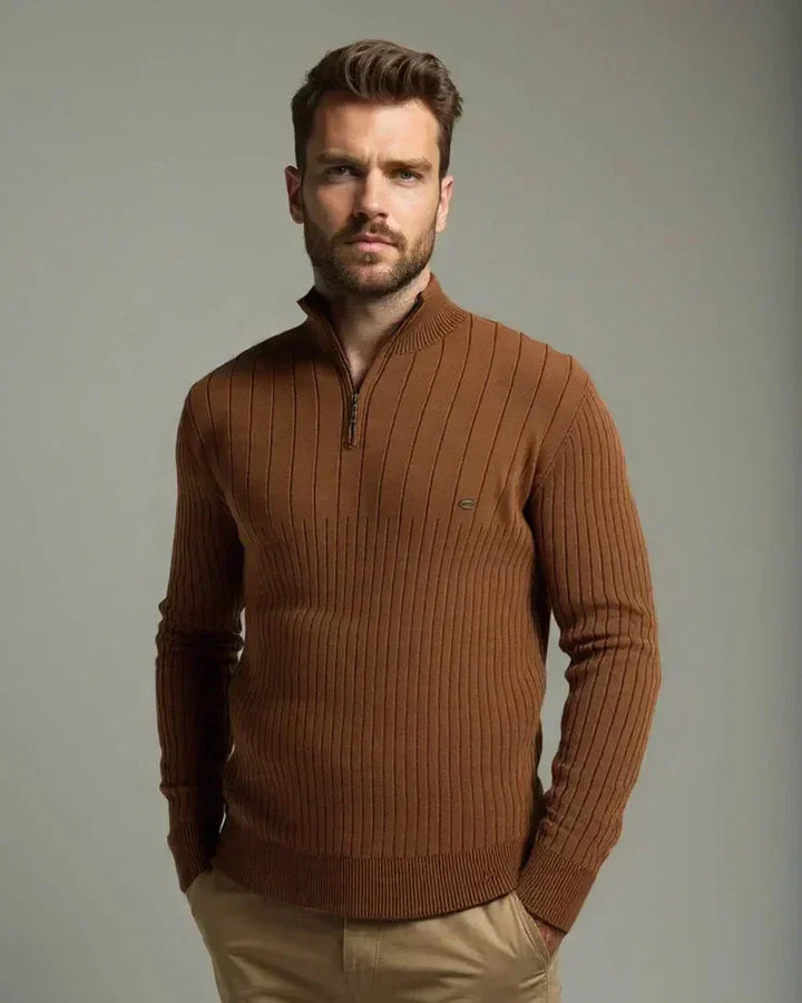 Marco | Camisola em algodão com meio fecho