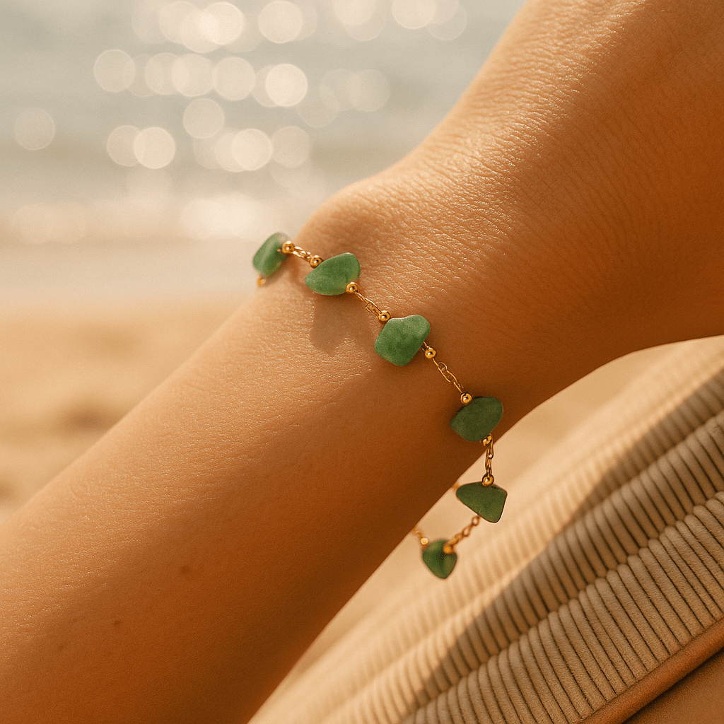 Dulce | Pulseira em pietra verde