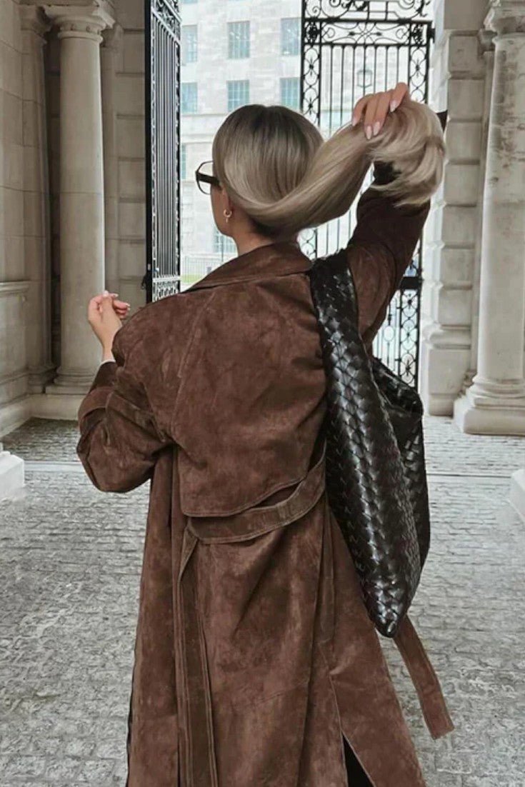 Fernanda | Elegante trench coat em camoscio