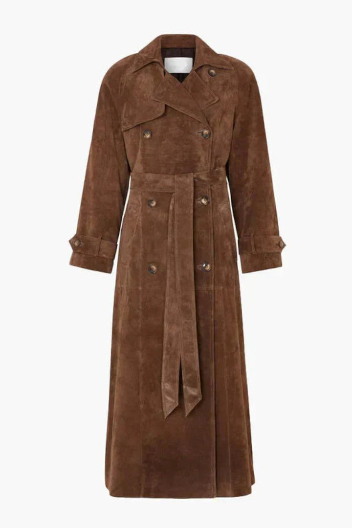 Fernanda | Elegante trench coat em camoscio