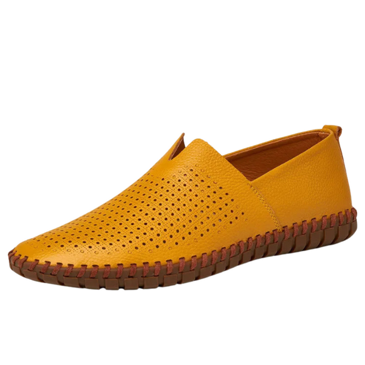 Sónia | Mykonos mocassins em pele