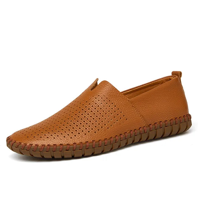 Sónia | Mykonos mocassins em pele