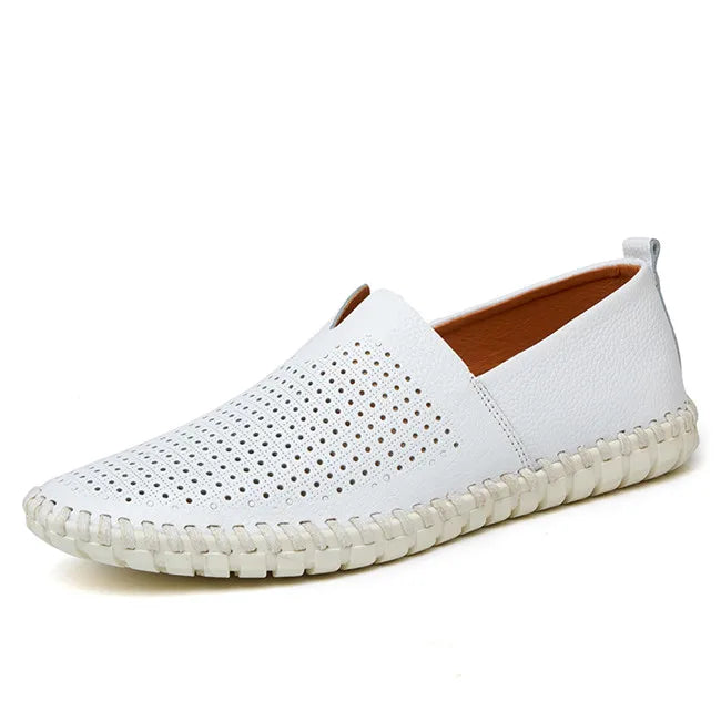 Sónia | Mykonos mocassins em pele