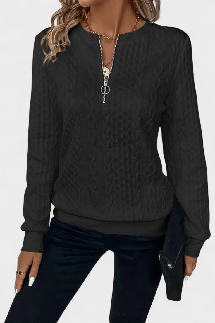 Sara | Sweatshirt com fecho para mulheres