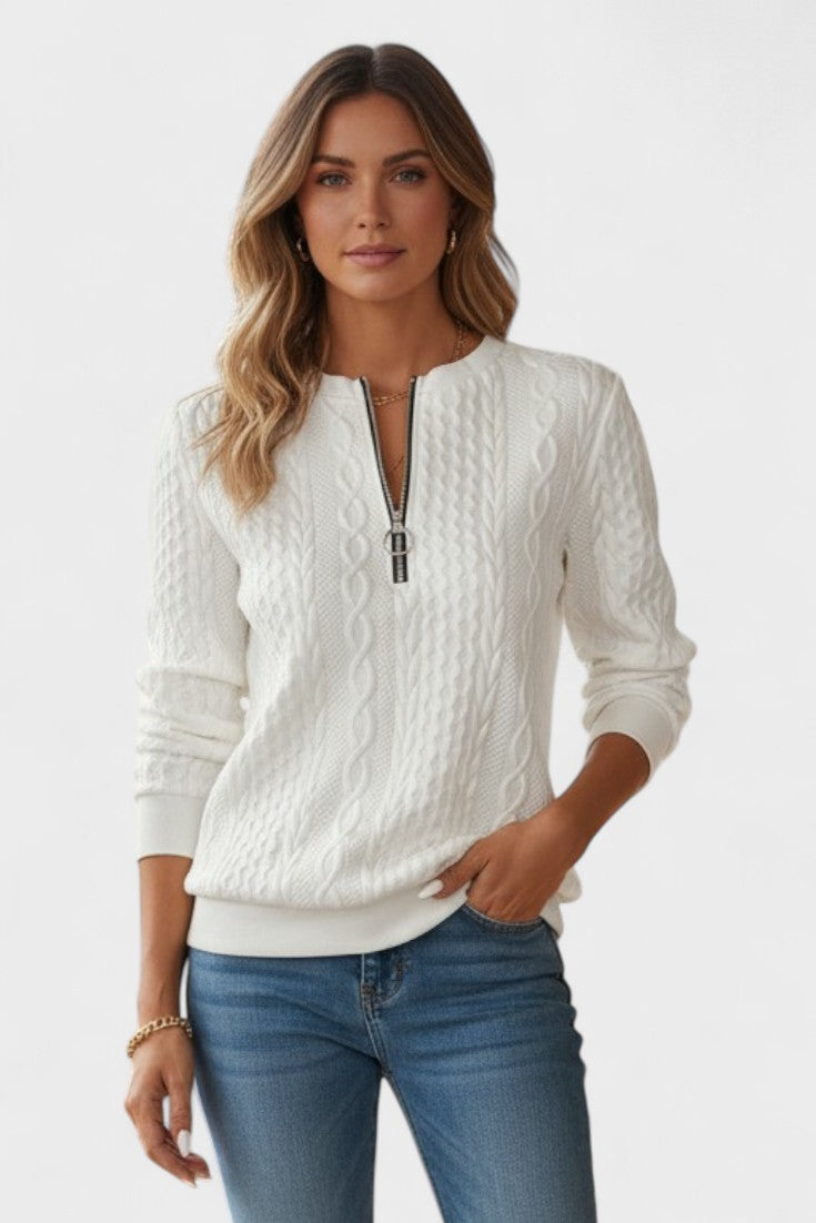 Sara | Sweatshirt com fecho para mulheres