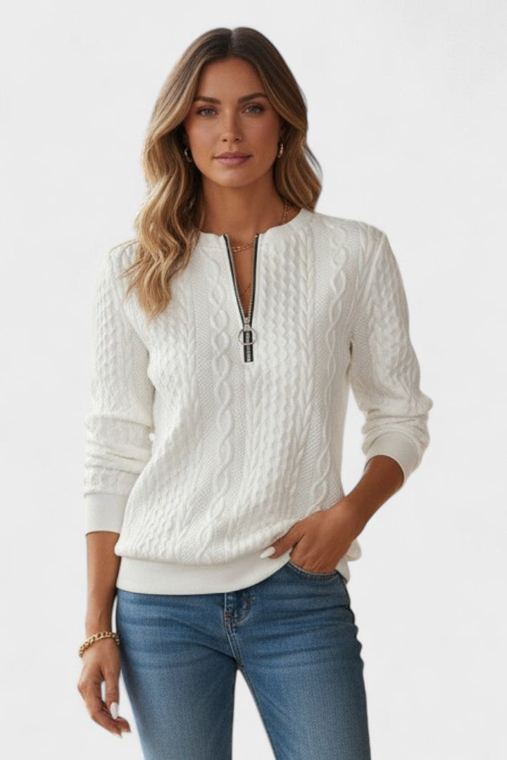 Sara | Sweatshirt com fecho para mulheres