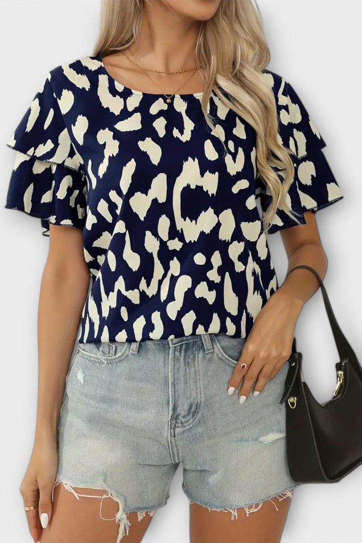 Joana | Top animal print leopardo