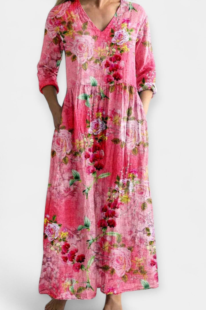 Cristina | Vestido de verão floral leve