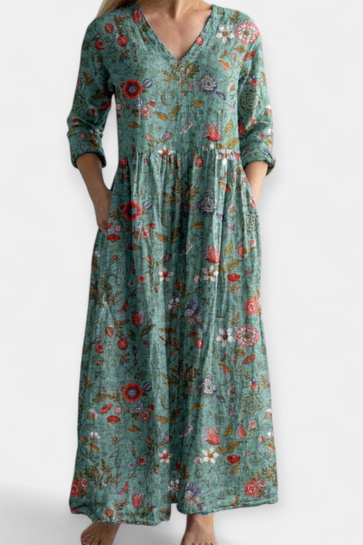 Cristina | Vestido de verão floral leve