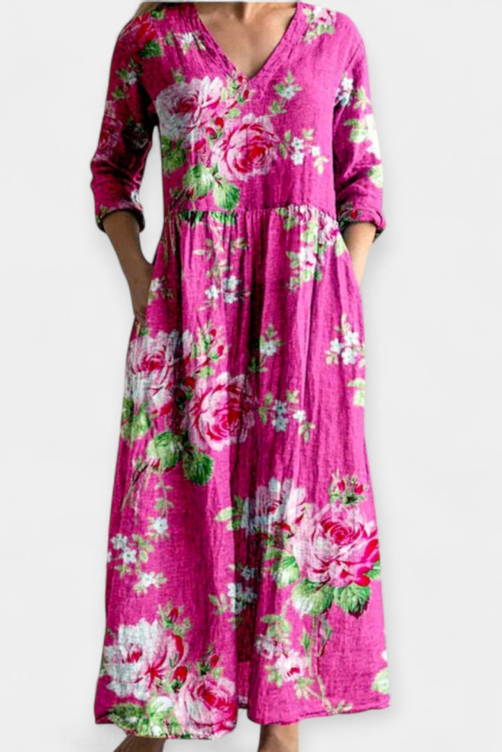 Cristina | Vestido de verão floral leve