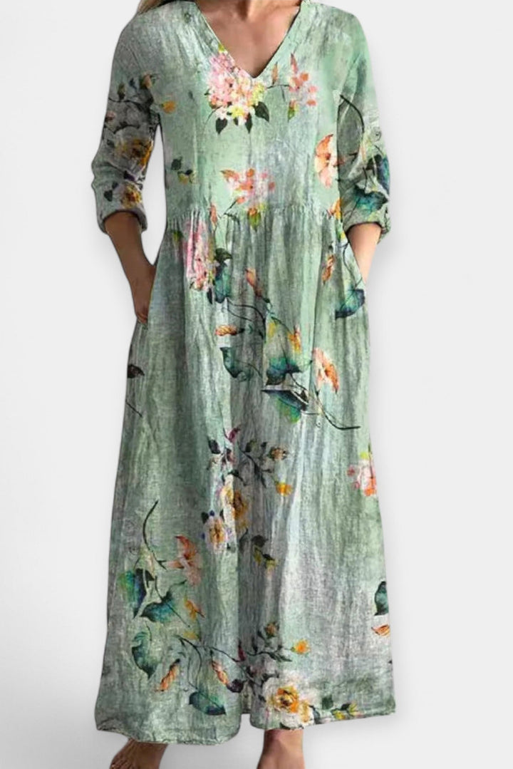 Cristina | Vestido de verão floral leve