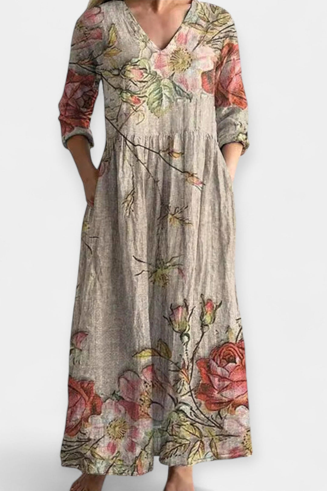 Cristina | Vestido de verão floral leve