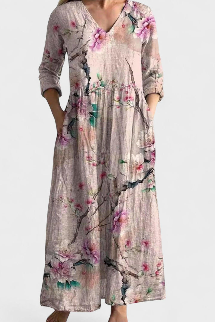 Cristina | Vestido de verão floral leve